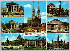 PostCard Vienna Austria Buildings of state Ringstrasse Boulevard | Chrome c1960s picture