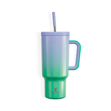 Portable Summer Tumbler Cups, Food Grade Meoky Cup, 40Oz Tumbler with Handle, Re picture