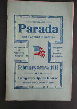 1913 The Grand PARADA & Pageant of Nations Souvenir Program, Kingston NY DAR  picture