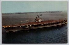 eStampsNet - Aircraft Carrier USS Forrestal Warship Postcard picture