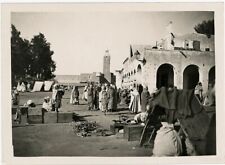 Touggourt Algeria Street Market - old vintage photograph picture