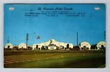 Mobile AL-Alabama, St Francis Hotel Courts, Advertising, c1956 Vintage Postcard picture