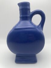 Vintage Mohawk Pottery Blue R-4 Liqueur Bottle Vase picture