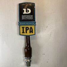 Glens Falls NY Davidson Brothers Brewing Company IPA Beer Tap Handle Blue Brown picture