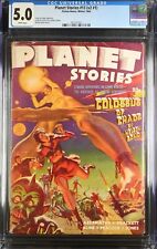 PLANET STORIES #13 (V2 #1) CGC 5.0 W PGS FICTION HOUSE WINTER 1942 PULP SCI-FI picture