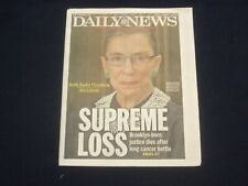 2020 SEP 19 NEW YORK DAILY NEWS NEWSPAPER - RUTH BADER GINSBURG DIED 1933-2020 picture