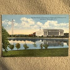 The New Bureau Of Printing Engraving, Washington DC White Border Postcard 1920s picture