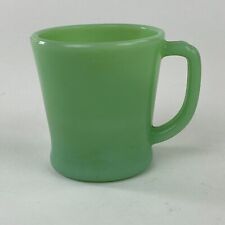 Vintage Fire King Jadeite D Handle Coffee Mug Cup Green Oven Ware Glass picture