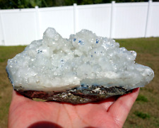 Brilliant Apophyllite Crystal Cluster of Points Sparkling Chalcedony Display picture