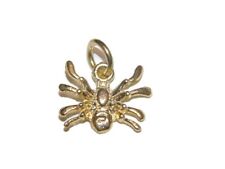 3D Small Spider Charm Pendant 14k Yellow Gold picture