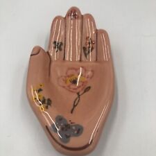 Miniature Nathalie Lete For Anthropologie Pottery Painted Hand Trinket Dish picture