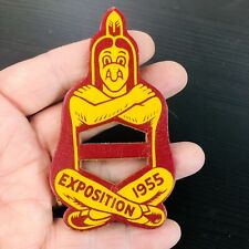 vtg exposition 1955 boy scout slide leather   picture