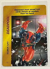Marvel Overpower 1995 Special Character Card Deadpool Super Spy #AJ C picture
