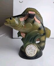 VTG Jim Beam Freshwater Hall Of Fame Bass Whisky Decanter 1980 picture