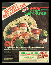 1983 Ragu Chunky Gardenstyle Spaghetti Sauce Circular Coupon Advertisement picture