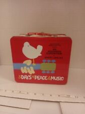 Retro Woodstock 1969 Red lunch tin Live Nation Merch 2012 picture