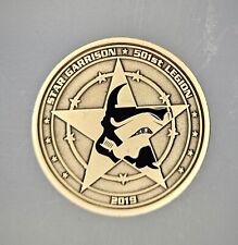 RARE Star Wars 501st Legion Star Garrison V4 Antique Gold Challenge Coin picture