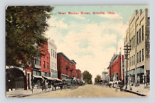 1910. ORRVILLE, OHIO. WEST MARKET STREET. POSTCARD. 1A38 picture