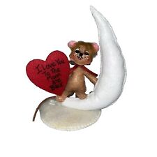 Annalee Mouse Doll I LOVE YOU TO THE MOON AND BACK Valentine's Day 5” 2018 picture