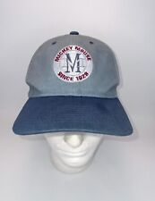 Vtg. 1990's Mickey Mouse Monogram Strapback Dad Hat Goofy's Hat Co Grey Blue picture