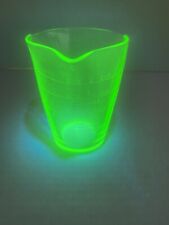 Federal Glass Uranium Glass Measuring Cup - 3 Spouts picture