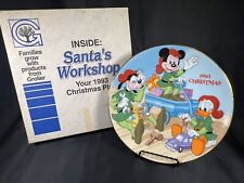 Disney's Santa’s Workshop 1993 Christmas Plate Grolier Ltd Ed Numbered 7733 picture