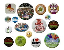 Vintage Button Pinbacks Pins Various Themes Buttons Pin Round Lot of 16 picture