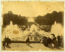 France, Versailles Vintage Albumen Print.  21x27 Circa 1 Albumin Print picture