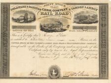 Delaware and Raritan Canal Co. and Camden and Amboy Railroad and Transportation  picture