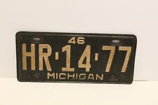 vintage 1946 michigan license plate picture