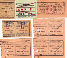 Romania, 1940's-50's, 7 Theatre Tickets - Army Theatre, Studio, ARLUS, Alhambra picture