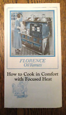 Original 1924 FLORENCE OIL RANGE advertising brochure-9 models featured-Boston picture