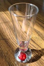 Circleware Bonfire Shot Glass Shot or Cordial Glass- Red drop picture