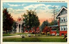 1918. ELYRIA, OH. SCENE ON WASHINGTON AVE.. POSTCARD 1A26 picture