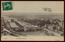 Photo:L'aeroplane Farman,Seine River,Paris,France,Biplane picture