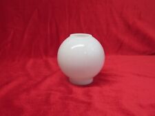 Vintage Miniature Ball Shaped White Opaque Milk Glass Oil/Kerosene Lamp Globe. picture