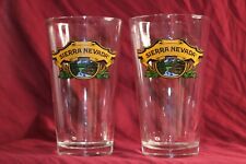 Pair of Sierra Nevada Chico California Pint Glasses (Two) Craft 16oz Beer Glass picture