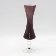 Dark Cranberry Colored Flute Vase picture