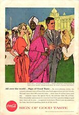 1957 Coca Cola Print Ad Maharaja's Palace India Jack Potter picture