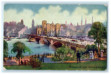 c1920s St. Prince's Bridge, Melbourne Australia Au Foreign Unposted Postcard picture