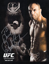 RANDY COUTURE HAND SIGNED 8x11 COLOR PHOTO+COA         UFC LEGEND       TO DAVE picture