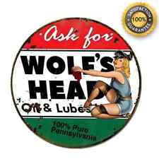 Wolf's Head Oil & Lube Vintage Novelty 8