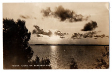 PC22 MI Michigan Bear Lake Moon Light Landscape Manistee County Postcard picture