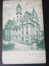 Vintage PENNSYLVANIA postcard post office Pittsburgh PA 1900 B & W picture