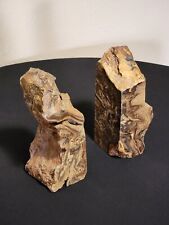 Vtg Marble Bookends Marble Stone Pair Heavy Matching Set picture