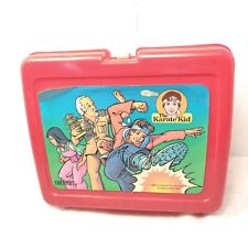 RARE 1989 Karate Kid Thermos brand Lunch Box only Cartoon Show Lunchbox picture