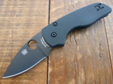 Spyderco Knifecenter Exclusive Lil’ Native  Smooth Black G10  Black CruWear  NEW picture