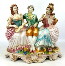 Vintage Capodimonte Porcelain Italian Trio of Musicians in Period Dress picture