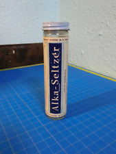 VTG Large Size Alka-Seltzer Bottle Original Label + Lid - Empty  5.75