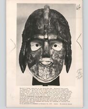 ARCHAEOLOGY Warriors HELMET at Sutton Hoo VINTAGE 1970 Press Photo picture